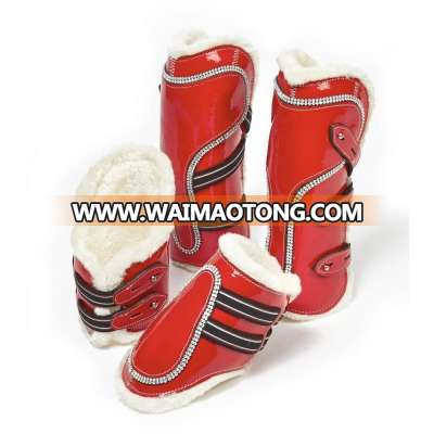 SHEEPSKIN HORSE BOOTS / EQUESTRIAN WHOLESALE SHEEPSKIN HORSE BOOTS / HORSE EQUIPMENT SHEEPSKIN